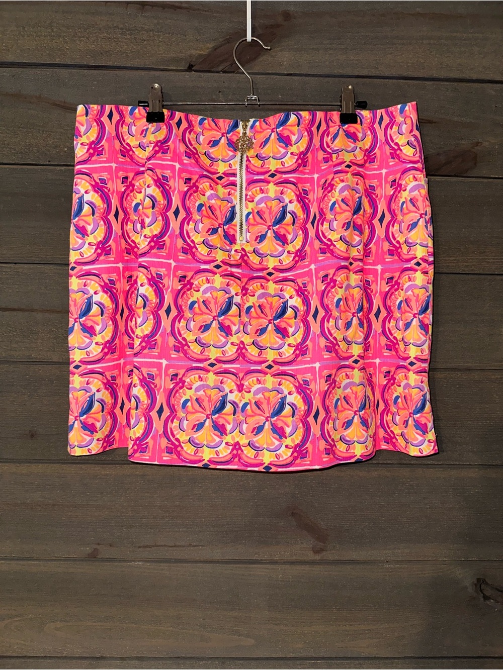 LILLY PULITZER Vibrant Pink Printed Mini Skirt - Picture 3 of 6